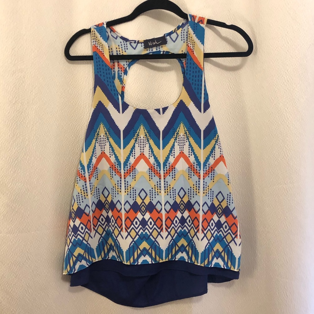 Colorful print summer tank